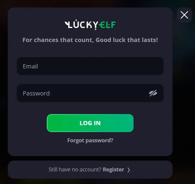 Lucky Elf Casino Australia login