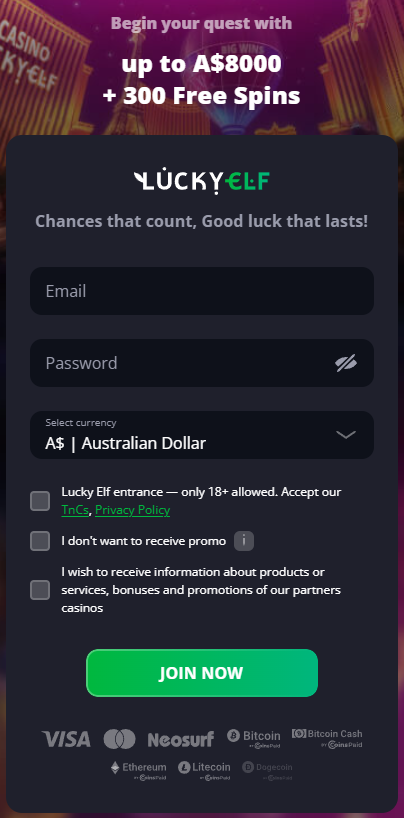 lucky elf casino login australia